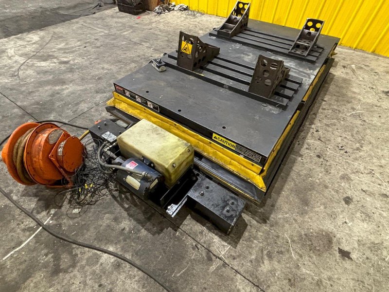 24,000 LBS X 7’ X 4’ AUTOQUIP MODEL #36KK24 HYDRAULIC LIFT TABLE: YOBRO #24355