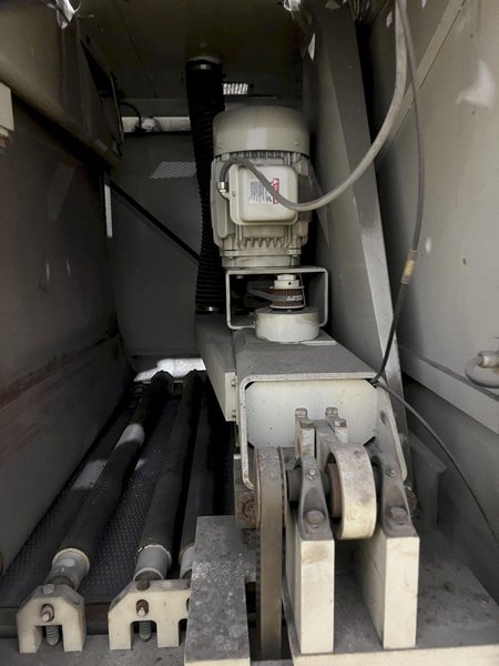 52"  X 40 HP TIMESAVER MODEL #252-301C 3 HEAD BELT GRINDER SANDER, 1997: STOCK #20032