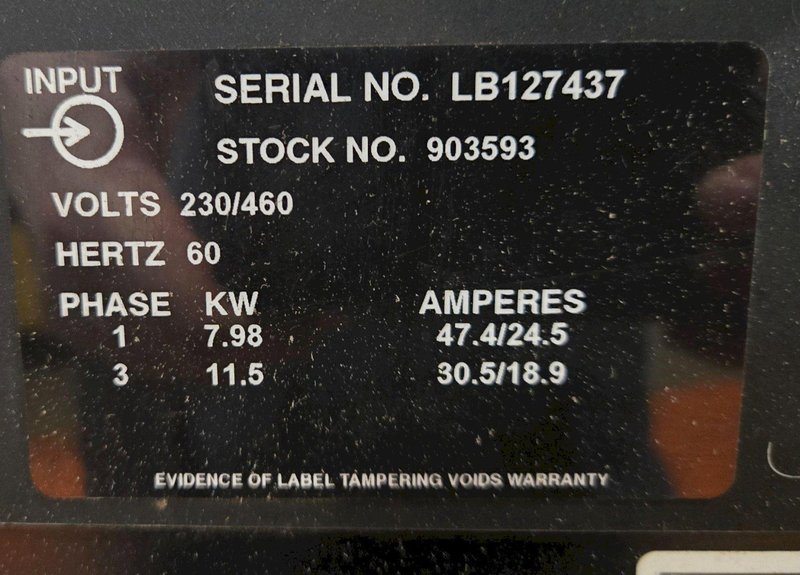 MILLER INVISION 354MP DC INVERTER ARC WELDER USED