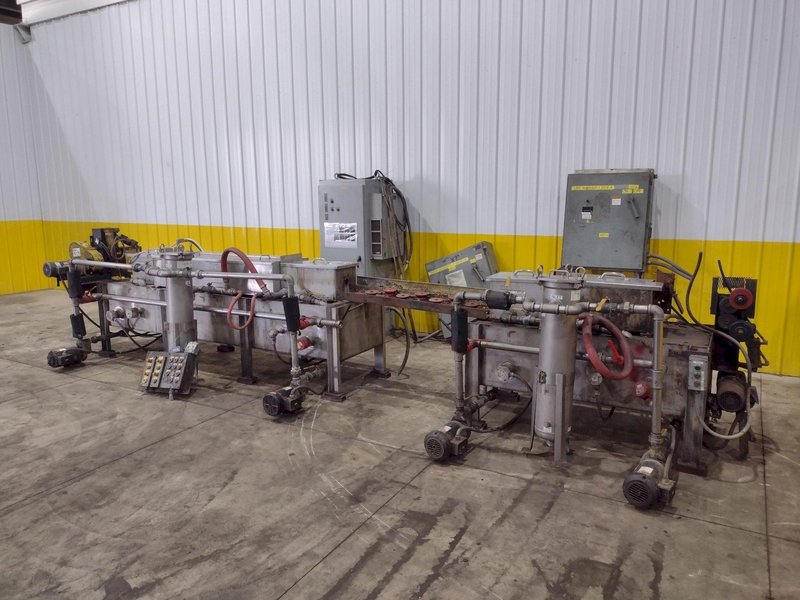 4" CAPACITY ULTRASONIC BAR &amp; TUBE CONTINUOUS WASHER: STOCK #22589
