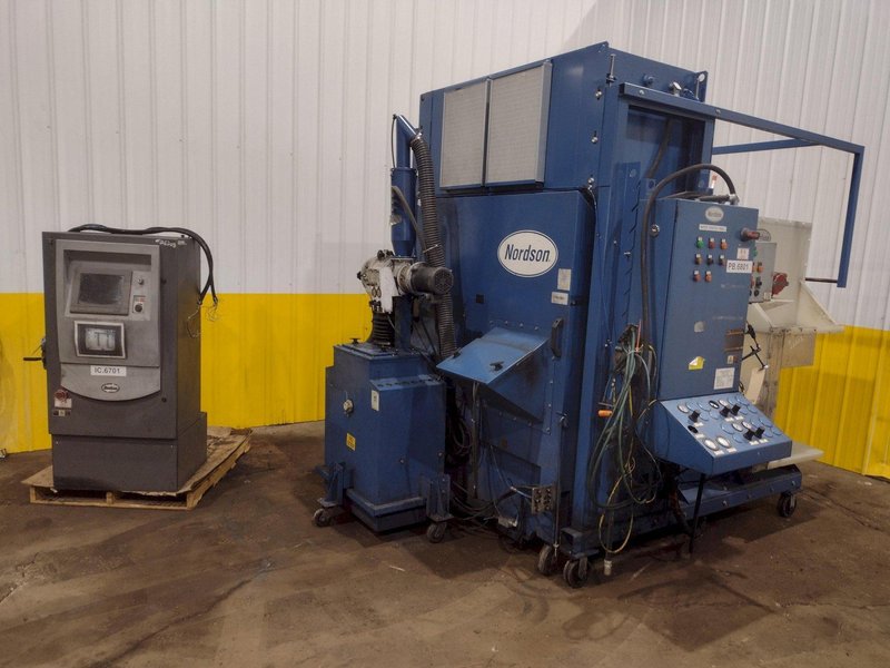 NORDSON POWDER COAT PAINT SYSTEM WITH FEEDER &amp; I-CONTROL: YOBRO #26208