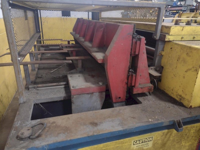 48" X 18 GA BRADBURY "BOSS-48" COIL STRAIGHTENER &amp; FYLING SHEAR STOCK #3190