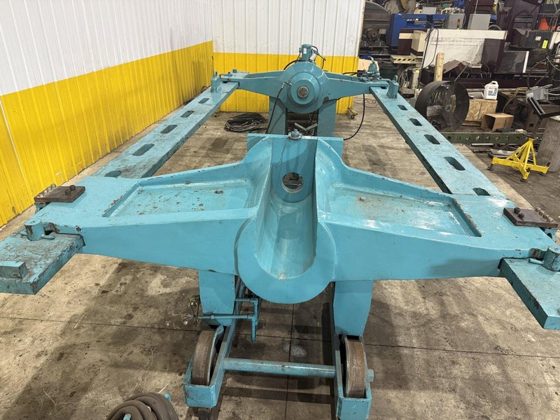 500 TON DRILL QUIP HORIZONTAL HYDRAULIC WHEEL PRESS WITH VICKERS HYDRAULIC UNIT: STOCK #23422