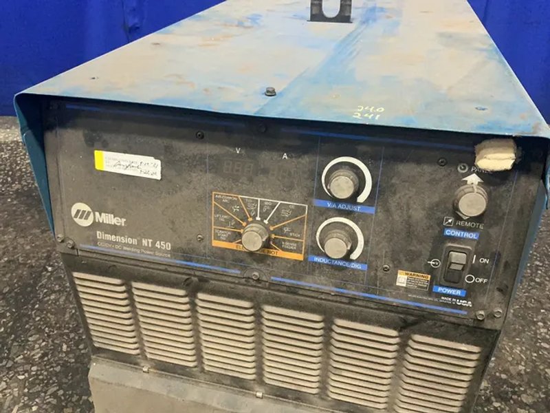 Miller 450 Amp Welder - Dimension Nt 450