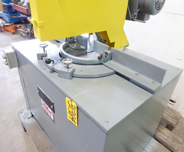 20"/22" Kalamazoo Abrasive Saw KM20-22, Double Miter, Air Vise, 20 HP, 4" Solids