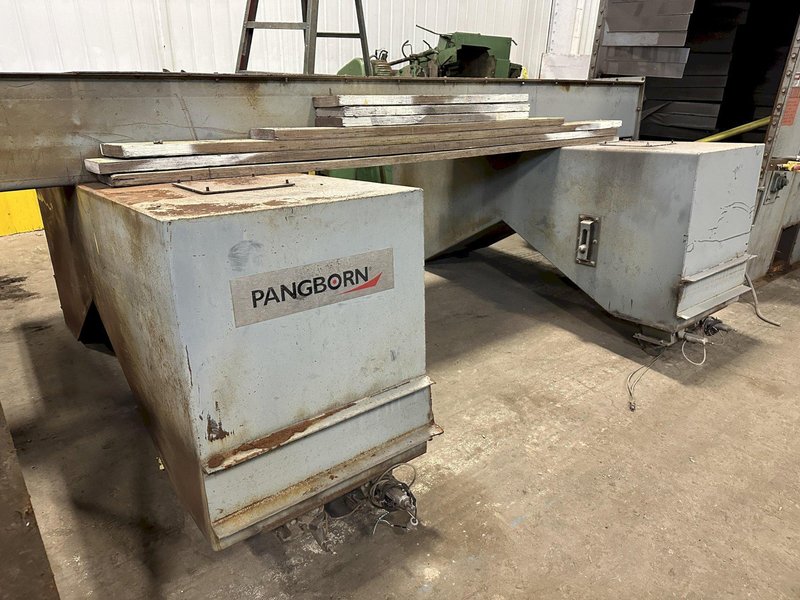 48" X 96" X 8 WHEEL PANGBORN MODEL #ES-1838-22 ROLLER CONVEYOR PASS-THRU BLAST SYSTEM, NEW 2007: STOCK #21212