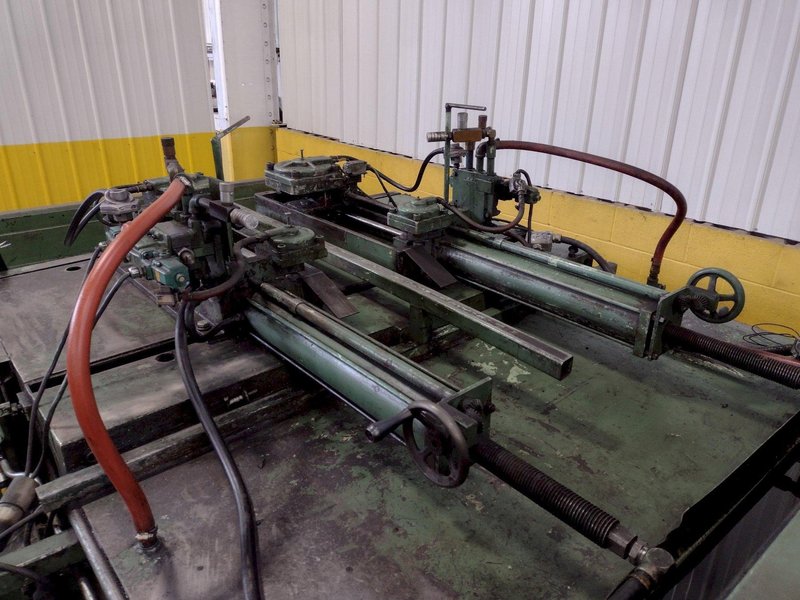 54" X 10 GAUGE DALLAS AIR FEED WITH EDWARDS SHEAR CUT TO LENGTH LINE: STOCK 15968
