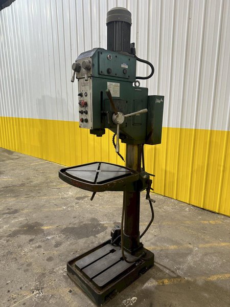 27" GRIZZLY MODEL #G0756 HEAVY DUTY DRILLING &amp; TAPPING SINGLE SPINDLE DRILL:: STOCK 16885