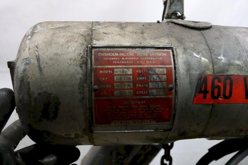 1/4 TON 500 LBS LOADSTAR ELECTRIC CHAIN HOIST: STOCK #12003
