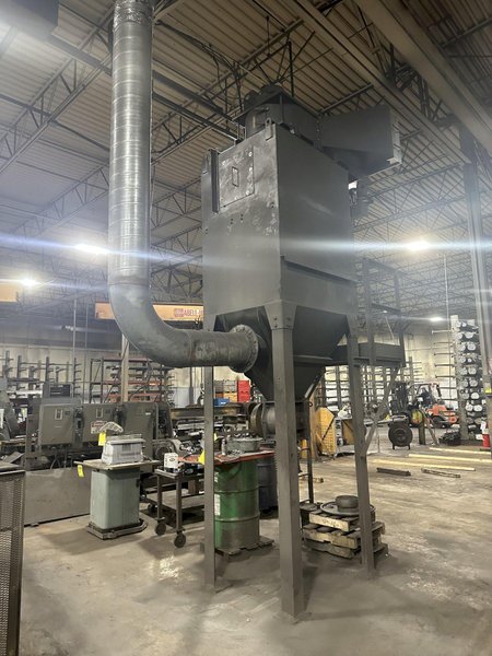 6" X (2) 15 HP WHEEL WHEELABRATOR "SKEW ROLL PIPE &amp; BAR" SHOT BLAST BLASTER SYSTEM: STOCK #20002
