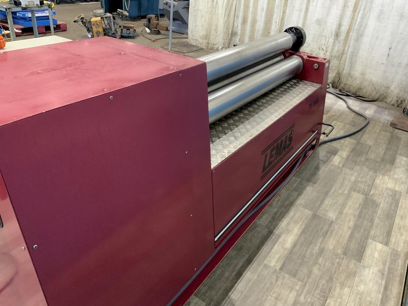 5' X 1/4" LEMAS TR‑160/5 HYDRAULIC 3 ROLL PLATE ROLLER: STOCK #81531