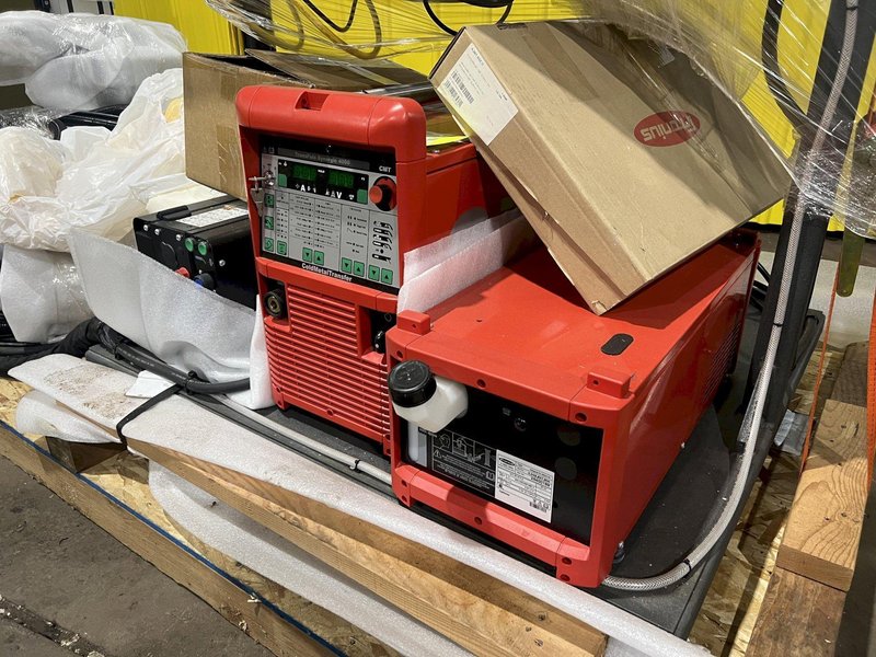 FRONIUS TRANSPULS AUTOMATED WELDING SYSTEM WITH AMET XM CONTROLS, NEW ON SKID: STOCK #23303