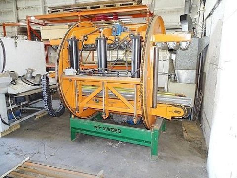 SWEED PANEL TURNER SYSTEM W/ INFEED TRANSFER AND OUTFEED