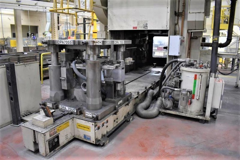 1500 Ton Aida Knuckle Joint Press, Model PK-1500, 9.84" STR, 44.09" SH, 1.18" ADJ, 47.24" x 47.24" Bed, 25-40 SPM Vari