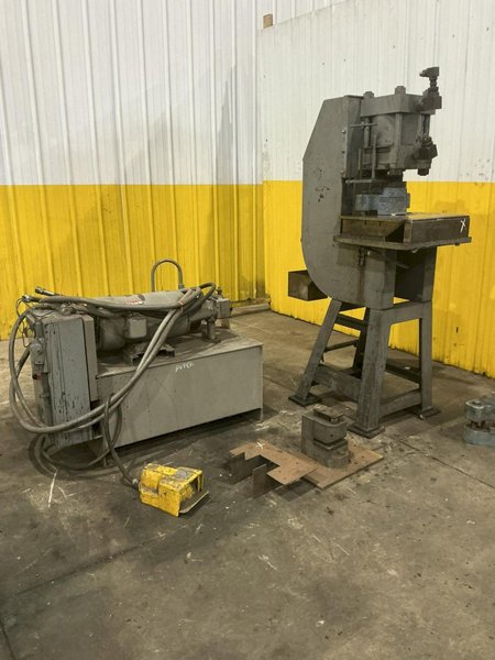 PARKER C FRAME HYDRAULIC PRESS W/ NOTCHER &amp; COPING DIES : YOBRO 26353