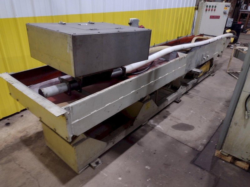 60" X 8 CU FT ALMCO MODEL V8-S TUB TYPE VIBRATORY DEBURRING FINISHING SYSTEM: STOCK #18832