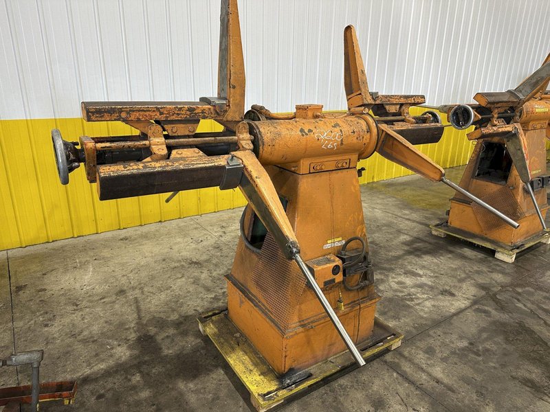2500 LBS X 24" COOPER WEYMOUTH DOUBLE END PULL-OFF COIL REEL UNCOILER: STOCK #22620