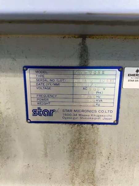 Star Micronics Co Ltd CNC Lathe - Sr-20r Ii