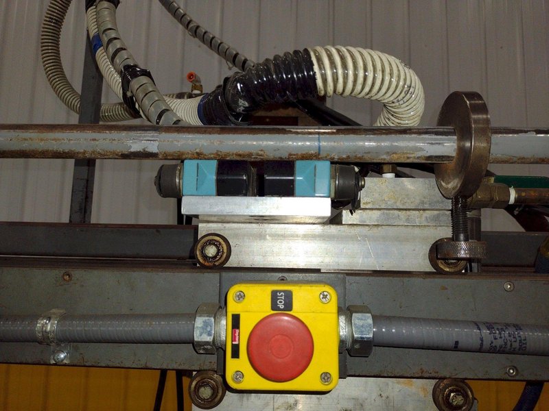 48" LONGUTUDINAL SEAM WELDER WITH ROMAN WELDER &amp; ENTRON CONTROLS: STOCK #21743