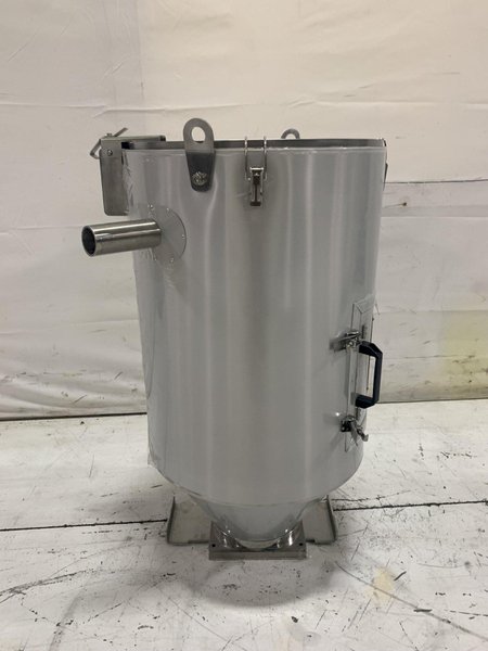 New AEC Drying Hopper, WH75, Approx. 75 lb Capacity, Insulated, Stainless Steel