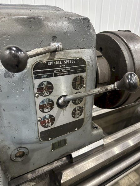 28" X 126" AMERICAN PACEMAKER ENGINE LATHE 2-1/8" HOLE: STOCK #23510
