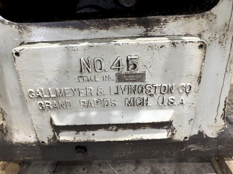 12" X 24" GALLMEYER LIVINGSTON #45 SURFACE GRINDER: STOCK #22944