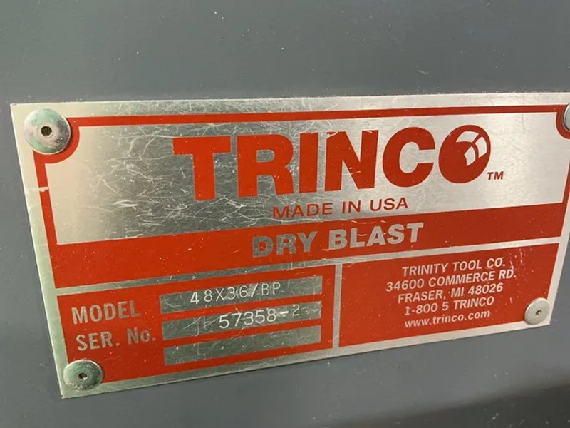 Trinco Tool Co 48" X 36" Blast Cabinet - 48x36/bp