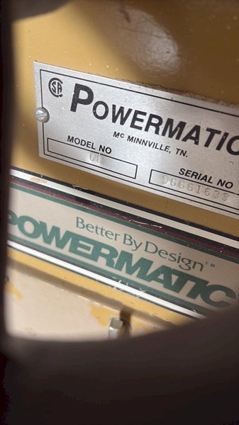 1 - PREOWNED POWERMATIC TABLE SAW, MODEL #: 66, S/N: 96661638