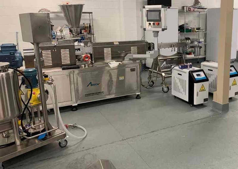 Shandong Arrow FT36 Extruder, Pilot Scale, Twin Screw, HMMA (high moisture meat analogue), 2021