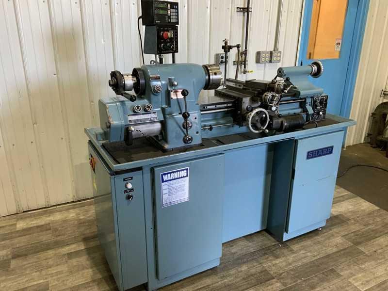 11" X 18" SHARP MODEL #H1118 PRECISION LATHE W/ ENGLISH &amp; METRIC: STOCK #23758