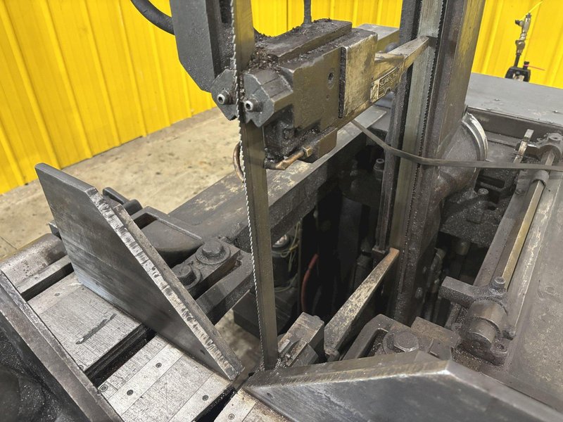 18” X 20” MARVEL MODEL #81/M4 AUTOMATIC MITRE HEAD VERTICAL BAND SAW &amp; FEED TABLE: STOCK #23277