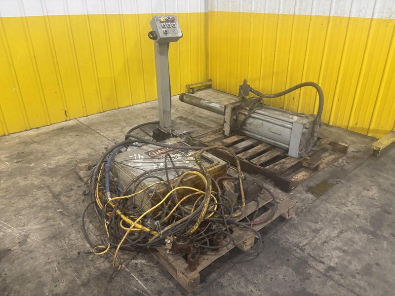 100 TON X 21" HYDRAULIC CYLINDER AND 20 HP POWER UNIT : STOCK 21875