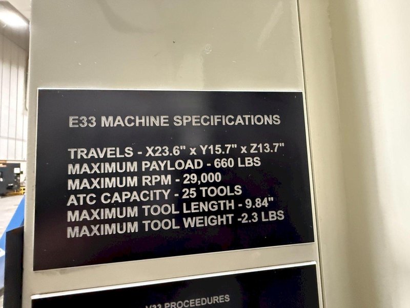MAKINO E33 GRAPHITE VERTICAL MACHINING CENTER