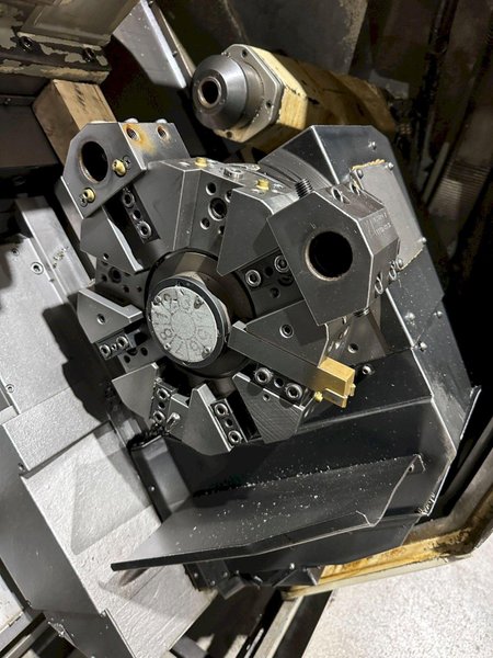 2002 OKUMA IMPACT LU-15 TWIN TURRET CNC LATHE USED