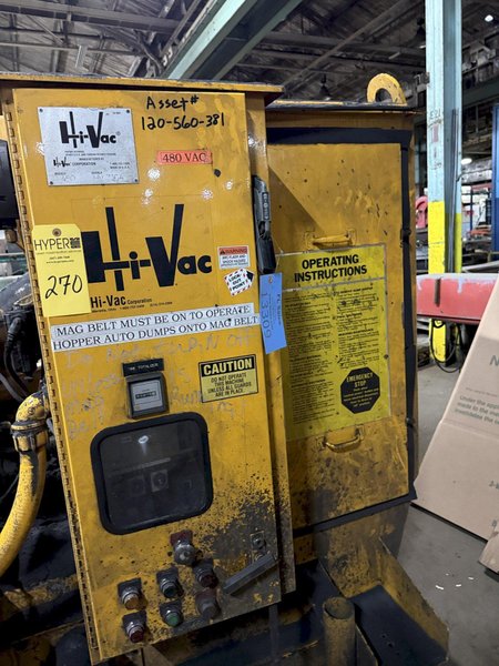Hi-Vac model 450 50hp vacuum s/n HV 3164, 53275 hours , stationary mounted