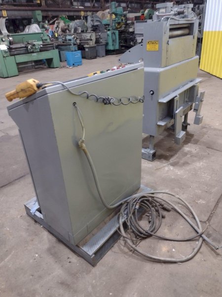 24" COOPER-WEYMOUTH MODEL MAX-II SERVO FEEDER &amp; CONTROLS: STOCK #18171