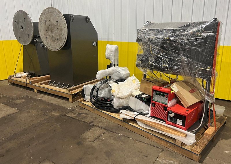 82" X 212" X 5,500 LBS AMET / FRONIUS MODEL #GMAW CIRCUMFERENTIAL WELDING LATHE: STOCK #18537