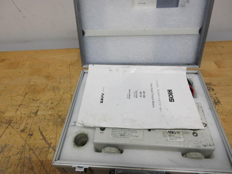Hios HP-100 Digital Torque Meter with Accessories Cable &amp; Carrying Case- Auction Item