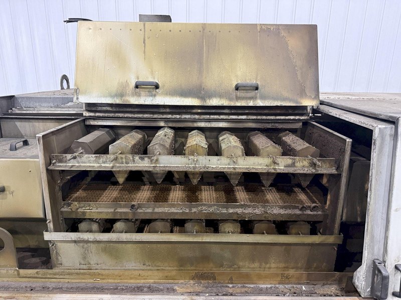 12" WIDE RANSOHOFF LEANVEYOR 3-STAGE STAINLESS STEEL MESH CONVEYOR PASS THROUGH PARTS WASHER, NEW 2017: YOBRO #24292