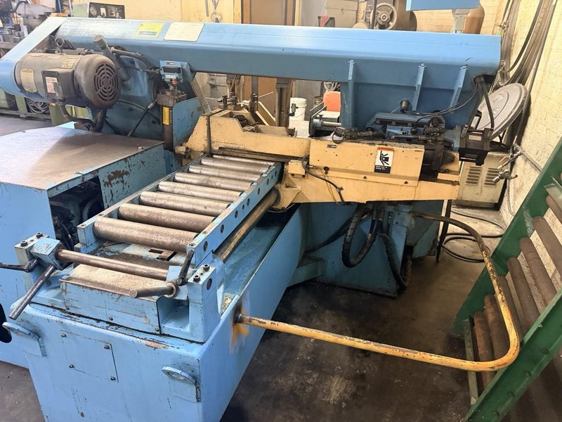 DoAll 13″ x 13″ Model C-3300NC Automatic Horizontal Bandsaw, 1998 –  NC Control, Programmable Job Memory,  Auto Shuttle Indexing Bar Feed