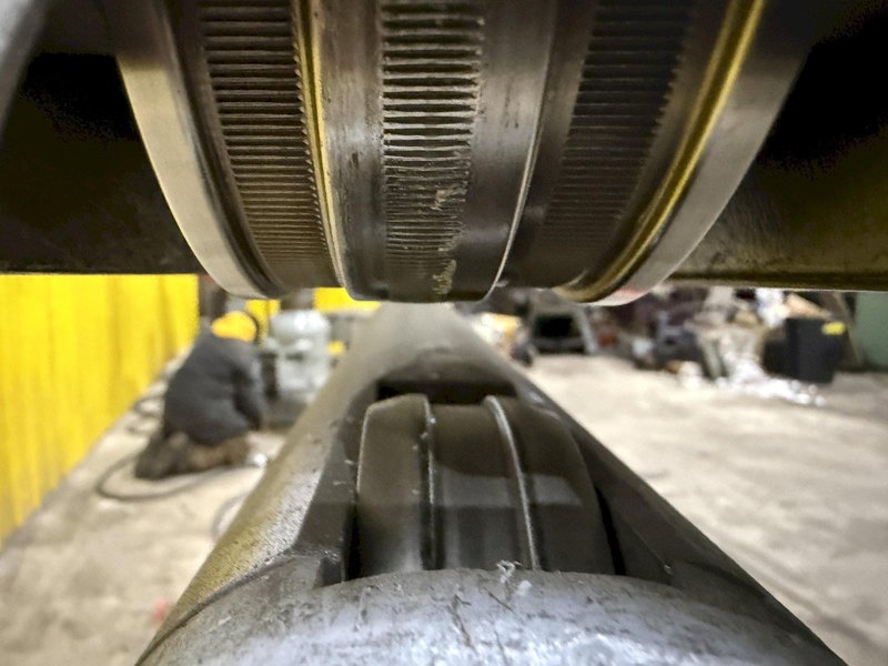 49" RAS MODEL 25.15 ROLL WELD SEAM CLOSER &amp; PLANISHER MACHINE 2013: YOBRO #24736
