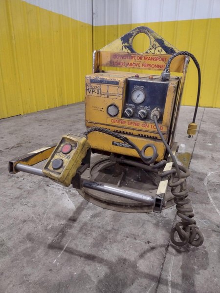 2,000 LBS ANVER LIFT MODEL #VP-1 VACUUM SHEET LIFTER: STOCK #23687