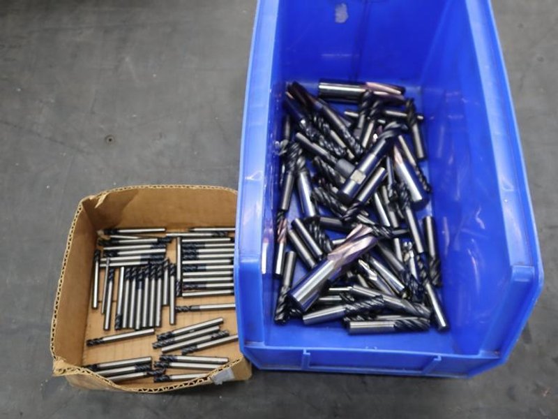 End Mills, Mostly Solid Carbide - Approx. 28 LBS- Auction Item