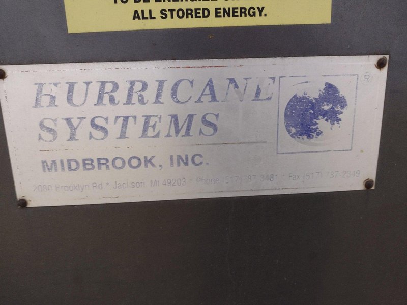24" HURRICANE MODEL 250 2 STAGE ROTARY DRUM ELECTRIC HEAT STAINLESS STEEL PARTS WASHER: STOCK #13539