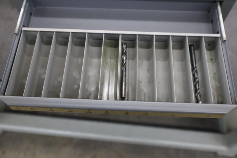 Huot Drill Index, Lettered Drills, 3 Drawer- Auction Item