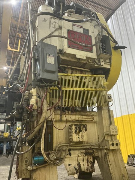 60 TON OAK MODEL #30-LP-60-604 STRAIGHT SIDE PRESS, STROKE 2", 80-240 SPM: YOBRO #26050
