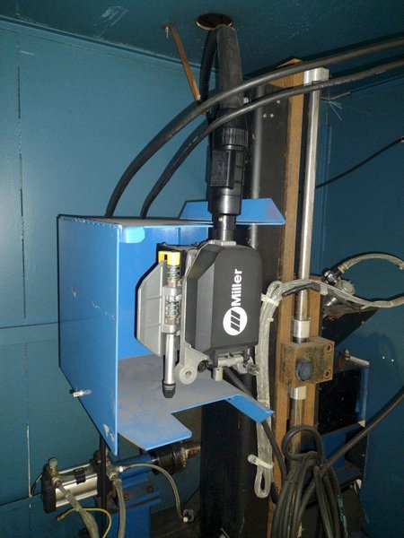 12" ITW WELDING AUTOMATION LATHE, WITH MILLER WELD CONTROLLER &amp; MILLER XMT 304 SERIES ARC WELDER: YOBRO #24402