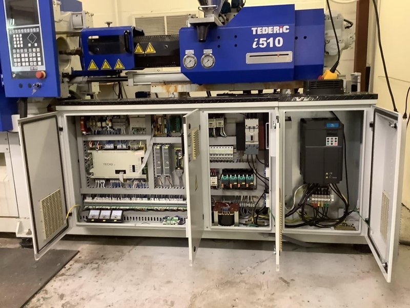 130 Ton 10.5 Oz Tederic D130/510 i510 Injection Molding Machine, 2017