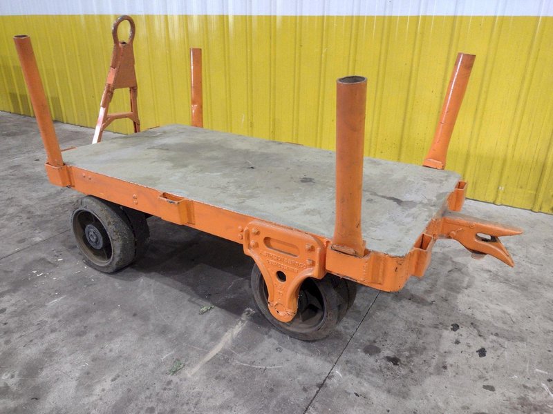 (2) 72" X 36" A STREICH &amp; BROS HEAVY DUTY FLAT BED TOW CARTS: STOCK #23688