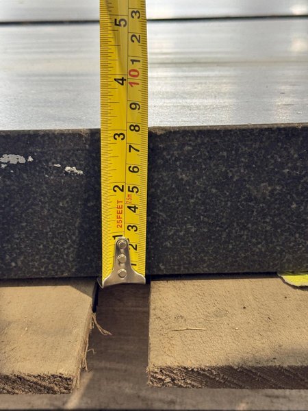 24" X 18" X 3" GRANITE SURFACE PLATE. STOCK # 1086326